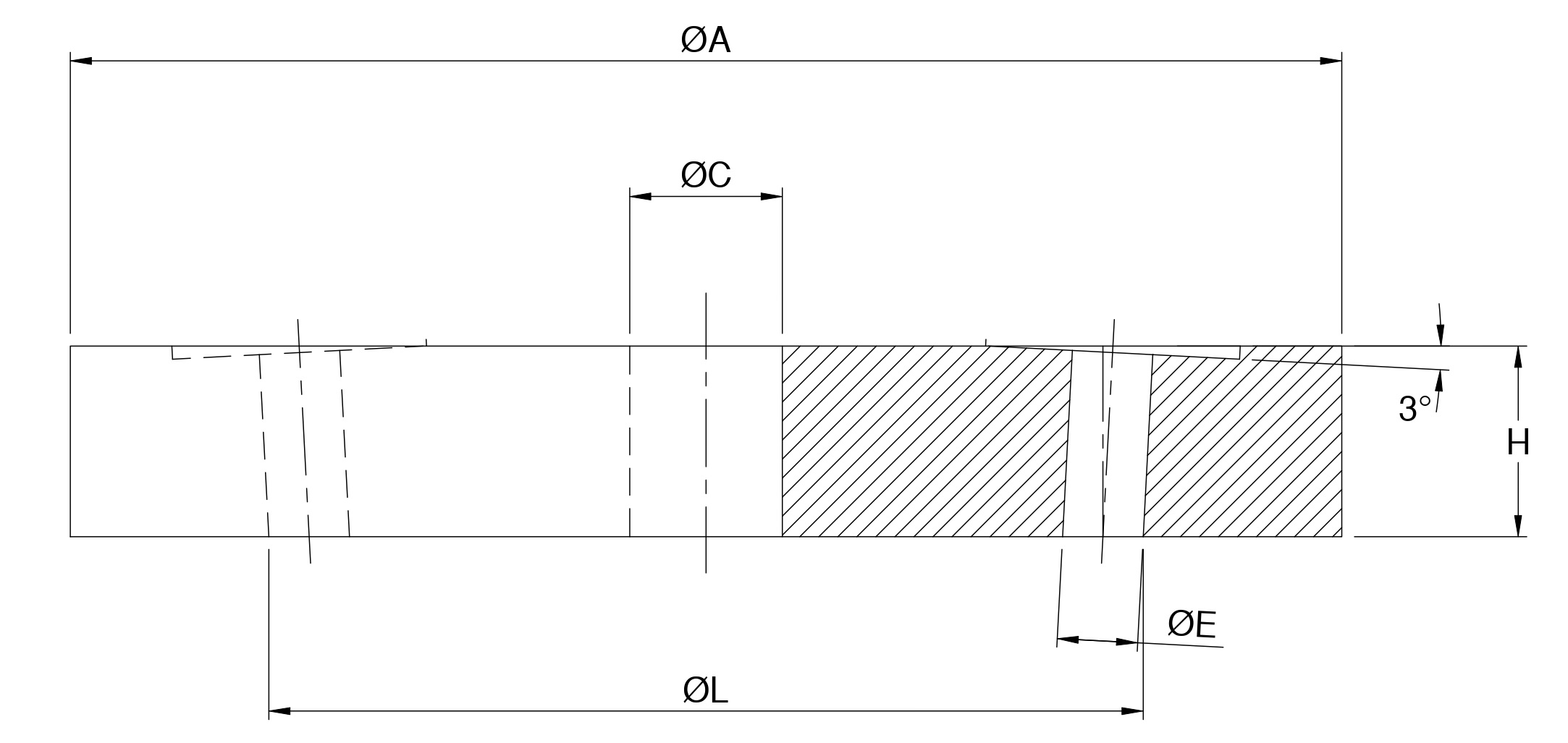 PLAQUES D'ANCRAGE dessin technique